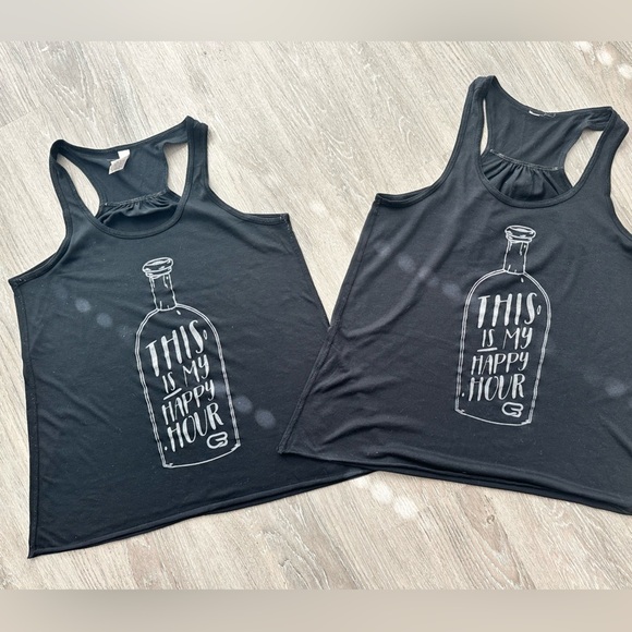 Cyclebar, set of 2, This Is My Happy Hour table, size Medium - Picture 1 of 7